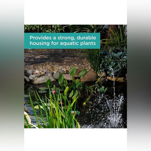 TotalPond Aquatic Plant Basket, 10-inch set of 3 - Picture 2 of 11